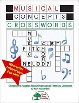 Musical Concepts Crosswords Reproducible Book